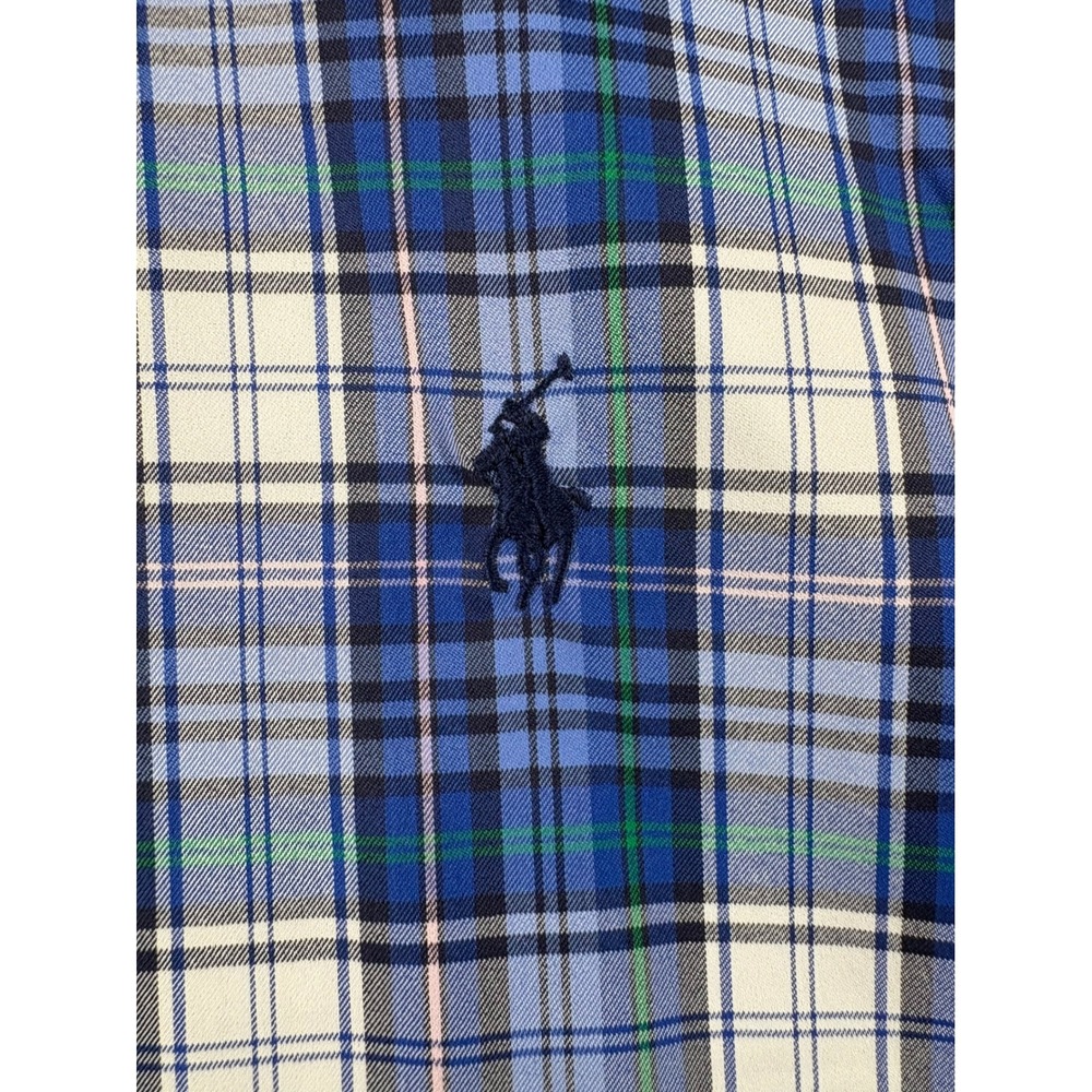 Ralph Lauren Performance Mens 4XLT Blue Plaid Stretch Button Down Shirt New - Picture 8 of 14
